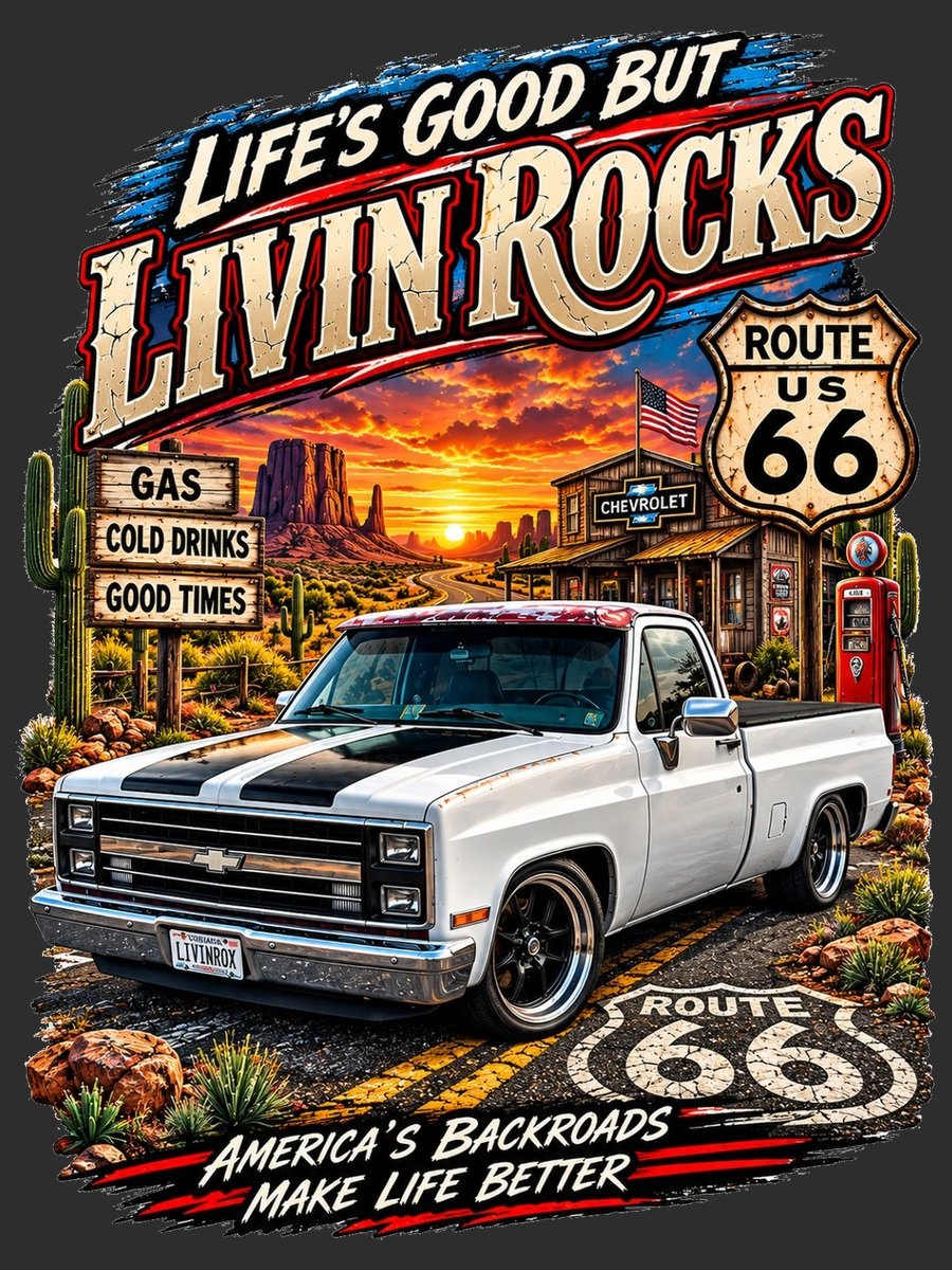 Livin Rocks Route 66 transformation